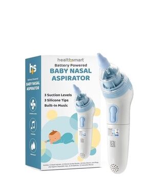 HealthSmart Nasal Aspirator for Baby, 3 Suction Levels
